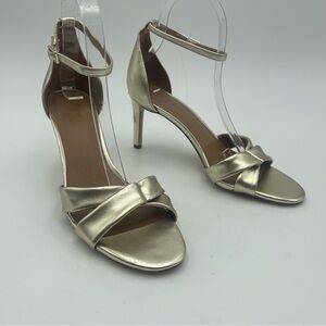 Nordstrom Rack-SZ 8M-Amora Gold PU Heels Shoes-MSRP $90- New With Defects-Heels
